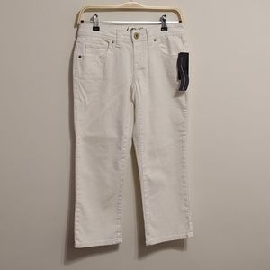 NWT INC White Cotton Curvy Fit Jeans Size 0